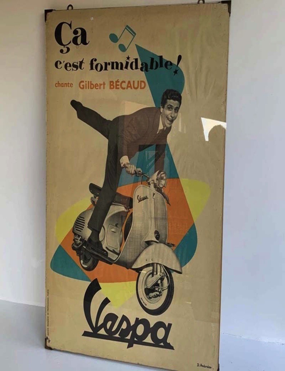 Poster CA C'EST FORMIDABLE GILBERT BECAUD