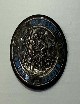 Placca San Cristoforo. Dimensioni 5,6 cm x 5,6 cm