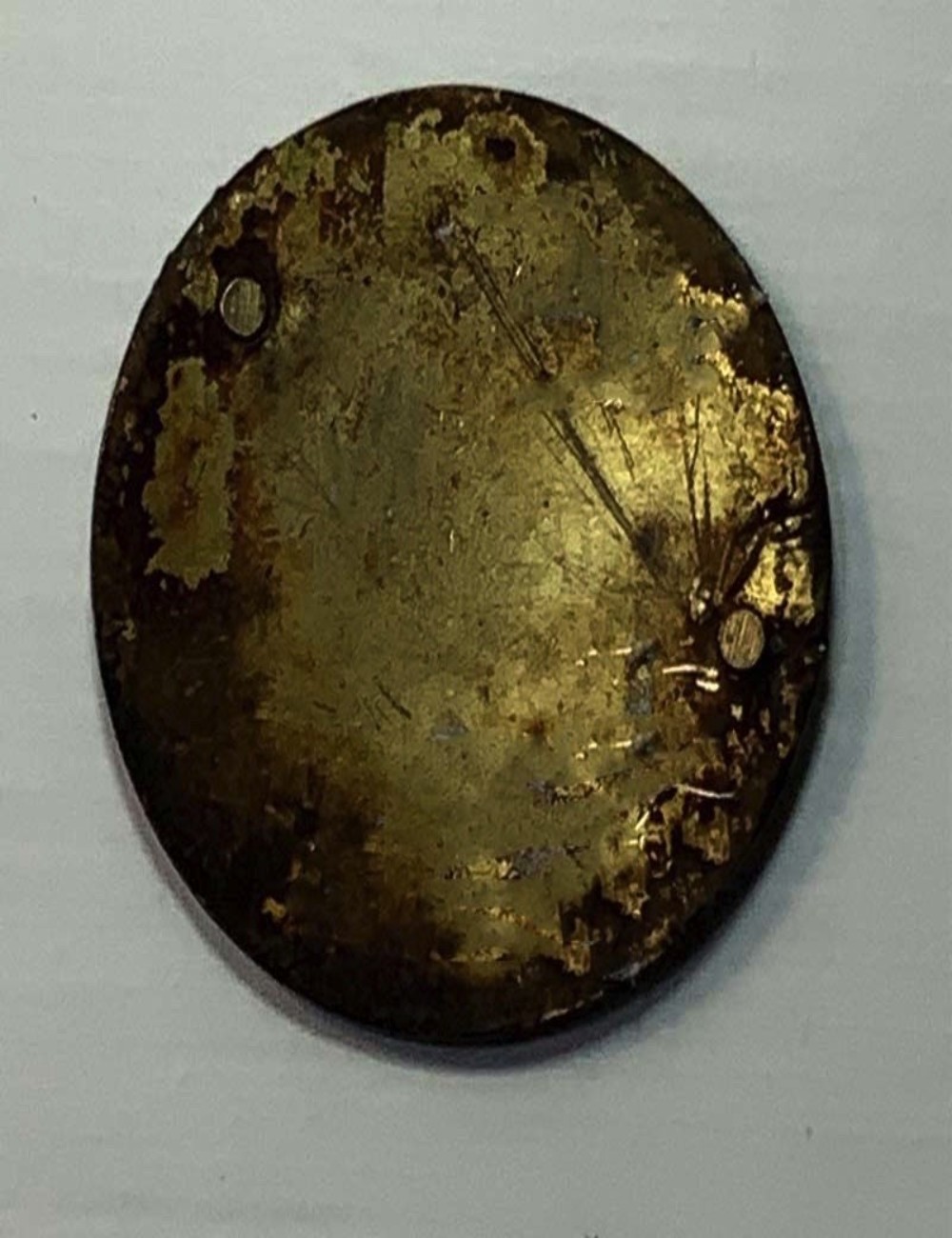 Placca San Cristoforo. Dimensioni 5,6 cm x 5,6 cm