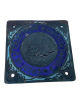 Placca San Cristoforo smaltata. Dimensioni : 7 cm x 7 cm