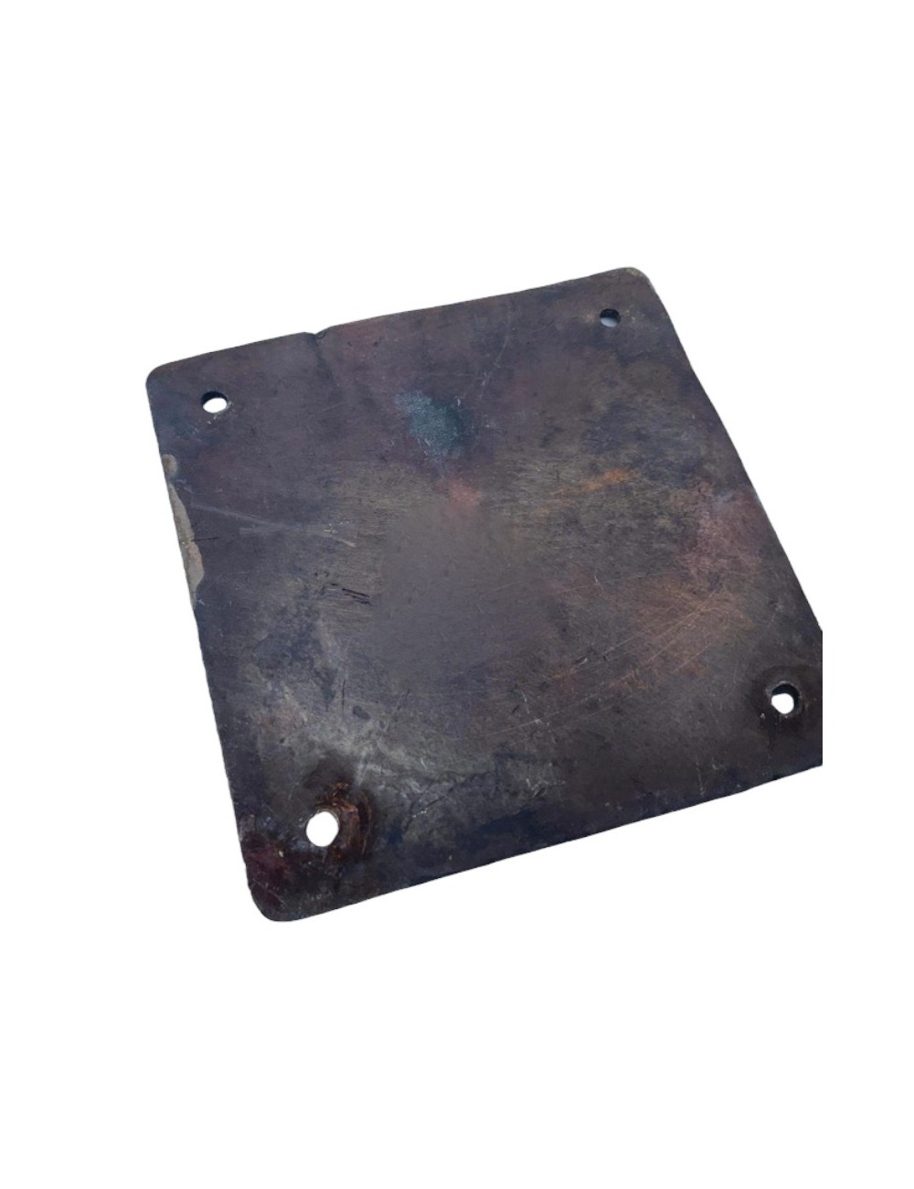 Placca San Cristoforo smaltata. Dimensioni : 7 cm x 7 cm