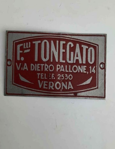 Brothers Tonegato dealer plate