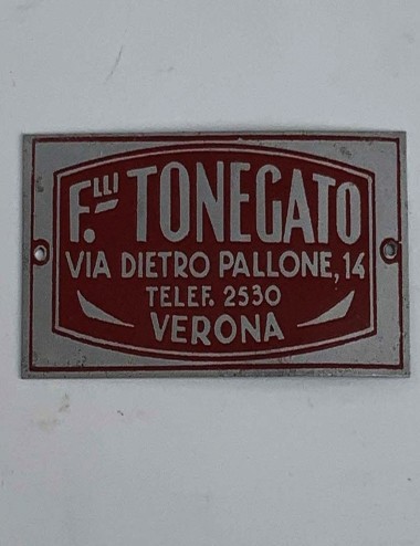 Brothers Tonegato dealer plate