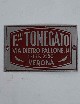 Targhetta concessionario F.lli Tonegato