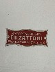 Targhetta concessionario F.lli Zattoni