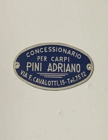 Adriano Pini dealer plate