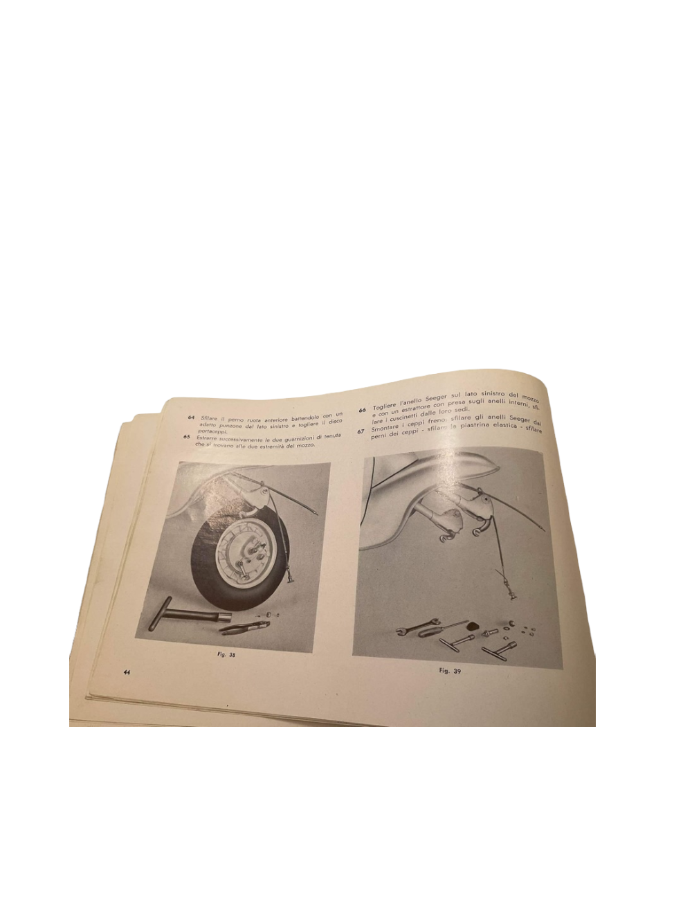 Catalogo Lambretta- Istruzioni per le stazioni di servizio