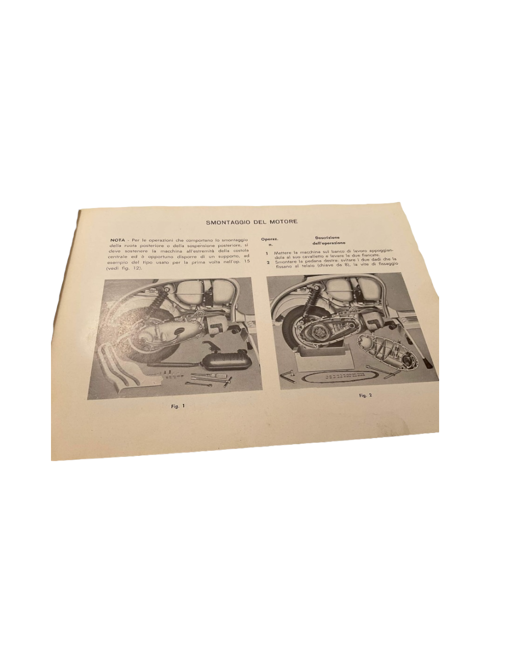Catalogo Lambretta- Istruzioni per le stazioni di servizio