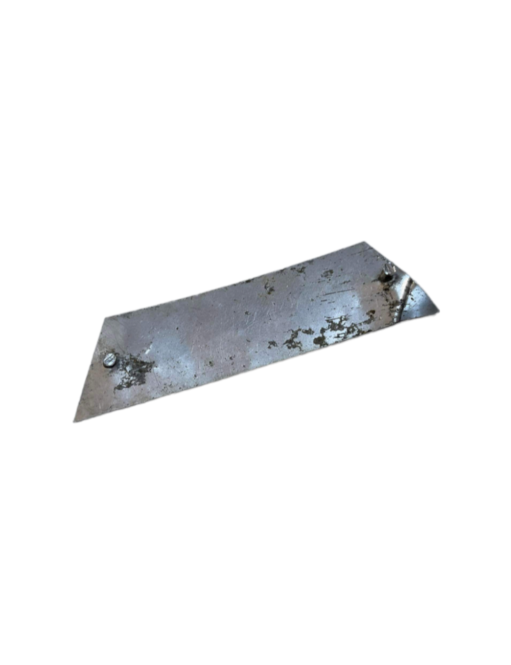 Targhetta concessionario Merlo e Tebaldini. Dimensioni  7 cm x 1,8 cm