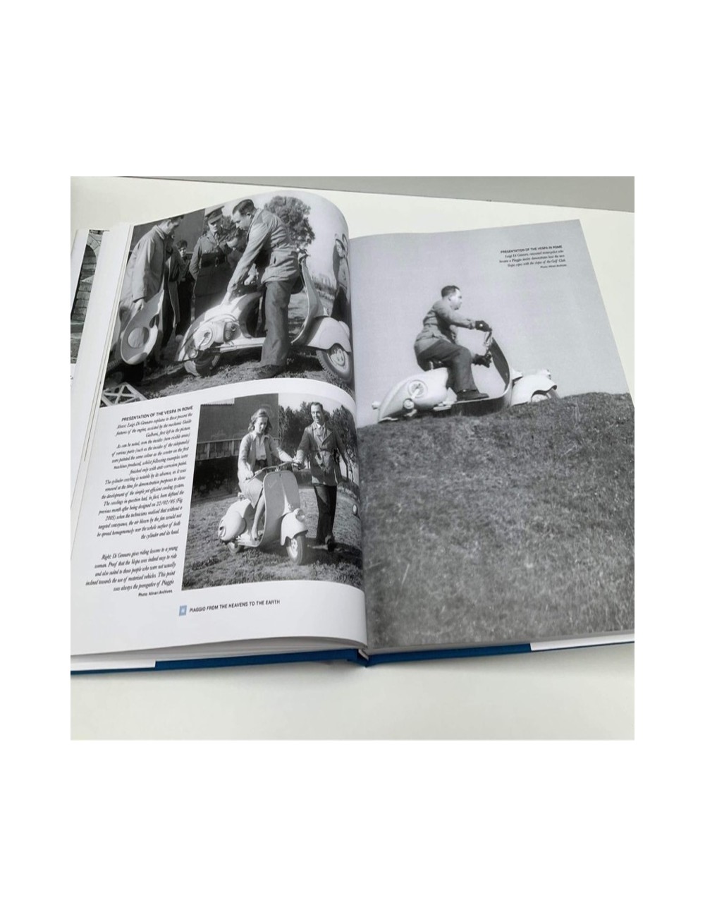 Libro Piaggio From The Heavens To The Earth, autore Paolo Zanon, versione inglese.  255 pagine, stampa su carta di alta qualità.