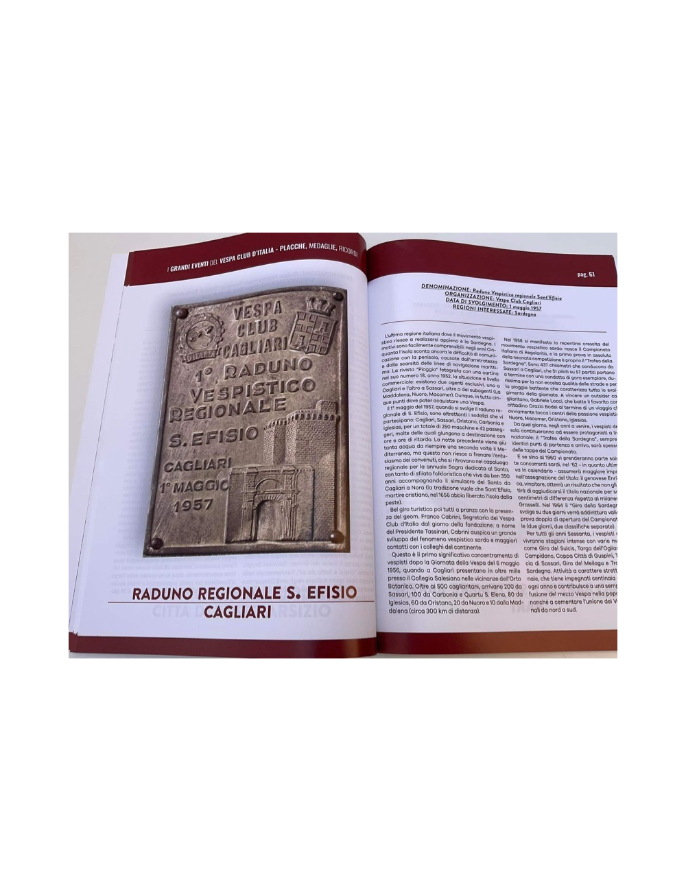 Libro - Grandi Eventi Club Italia - Placche - Medaglie - Ricordi. 112 pagine. Stampa su carta di alta qualità