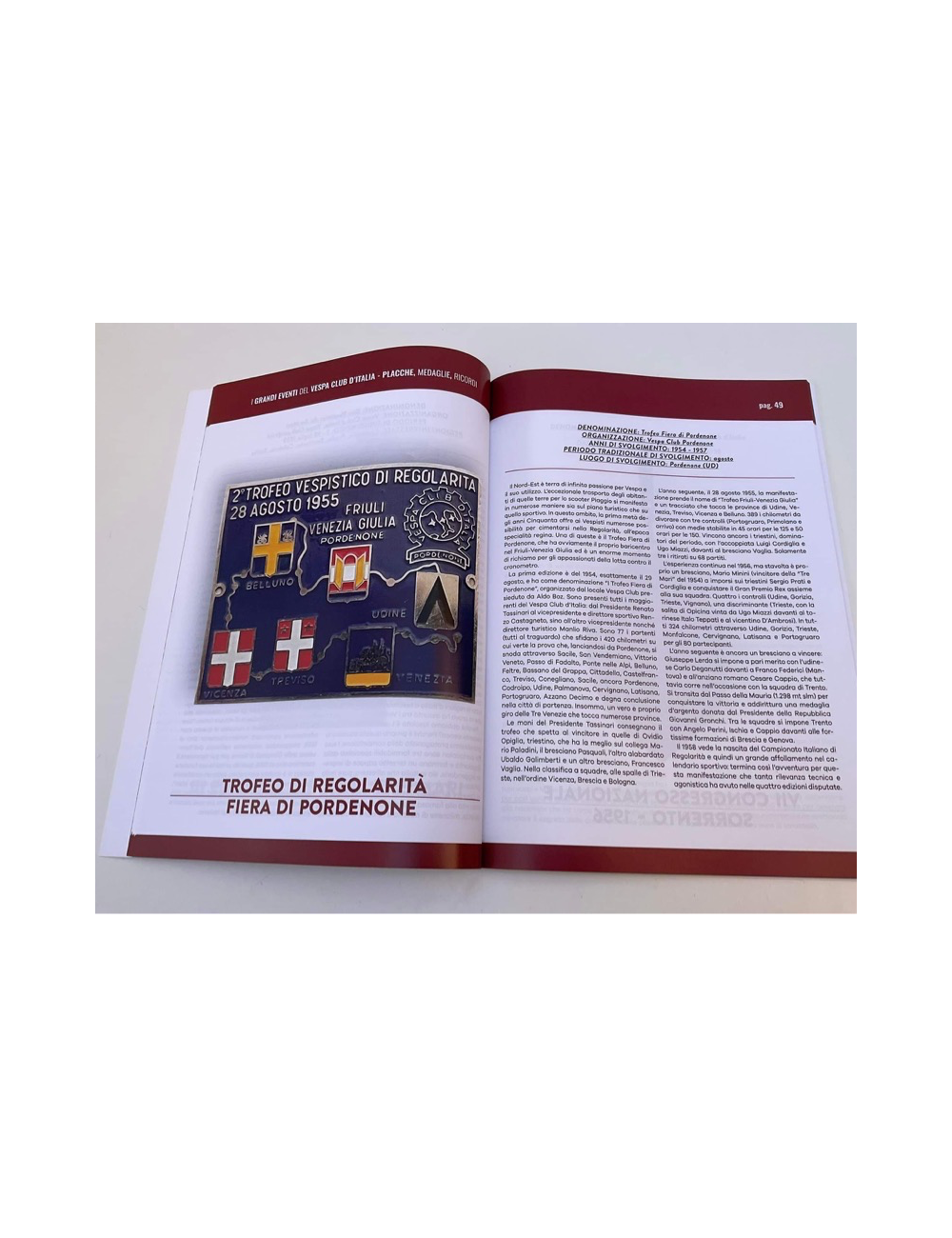 Libro - Grandi Eventi Club Italia - Placche - Medaglie - Ricordi. 112 pagine. Stampa su carta di alta qualità
