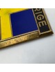 Placca Drago Sverige. Dimensioni: 7 cm x 6 cm