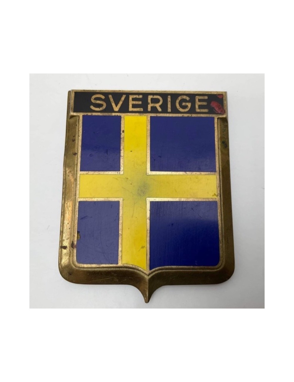 Placca Drago Sverige. Dimensioni: 7 cm x 6 cm