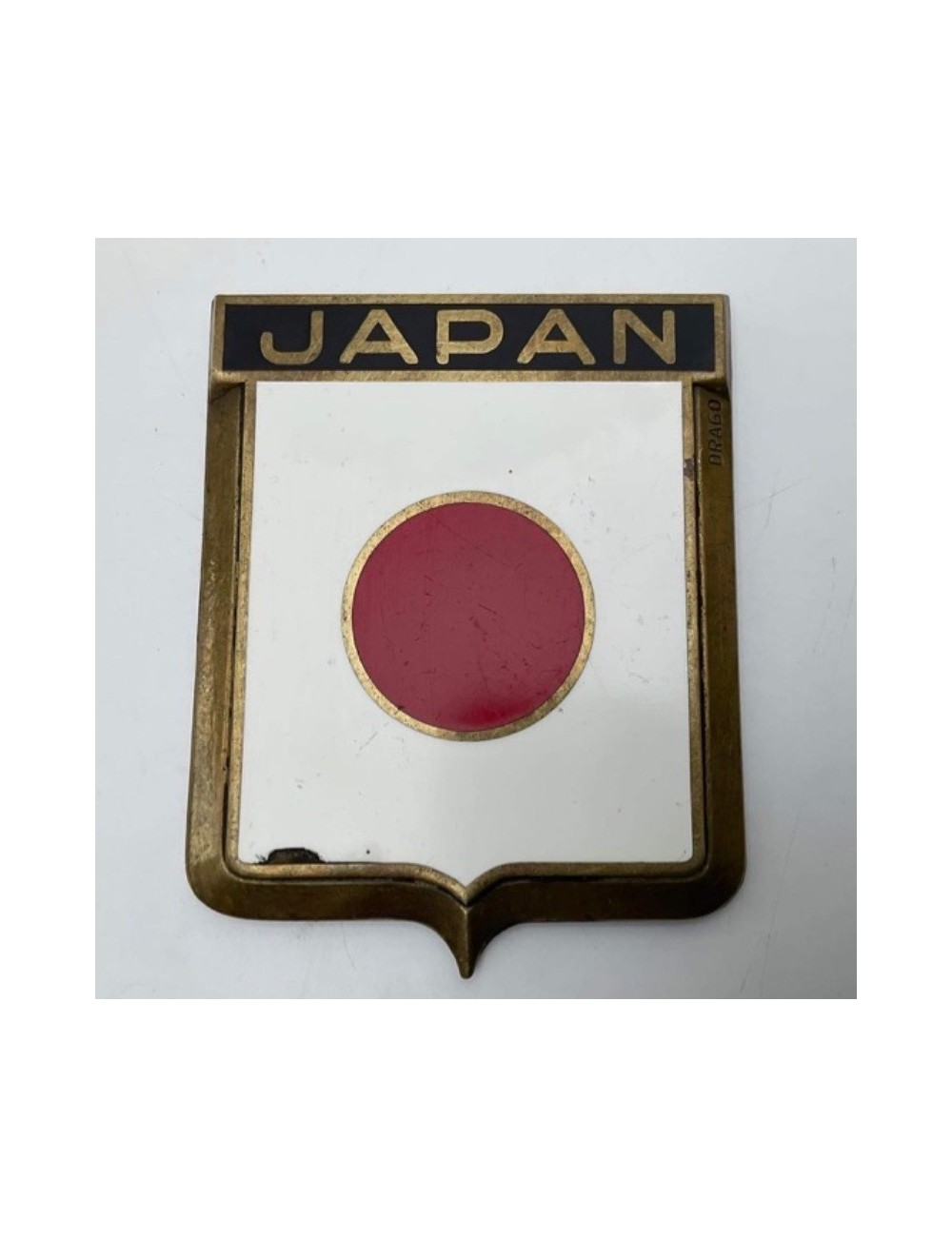 Placca Drago Japan. Dimensioni: 7 cm x 6 cm