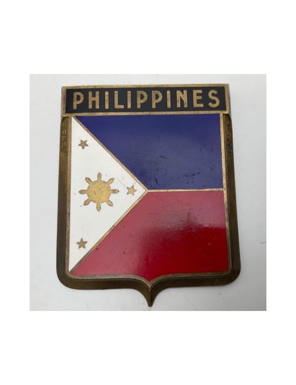 Placca Drago Philippines. Dimensioni: 7 cm x 6 cm