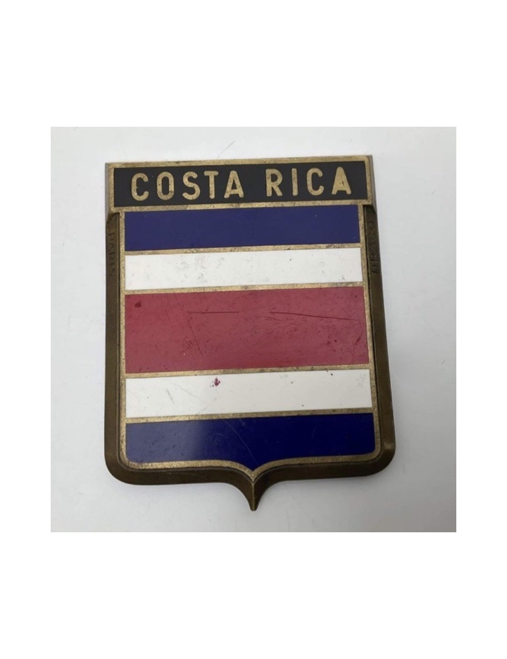 Placca Drago Costa Rica. Dimensioni: 7 cm x 6 cm