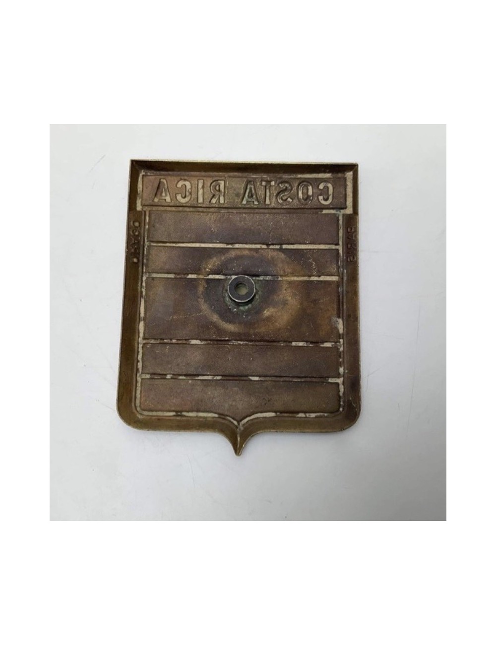 Placca Drago Costa Rica. Dimensioni: 7 cm x 6 cm
