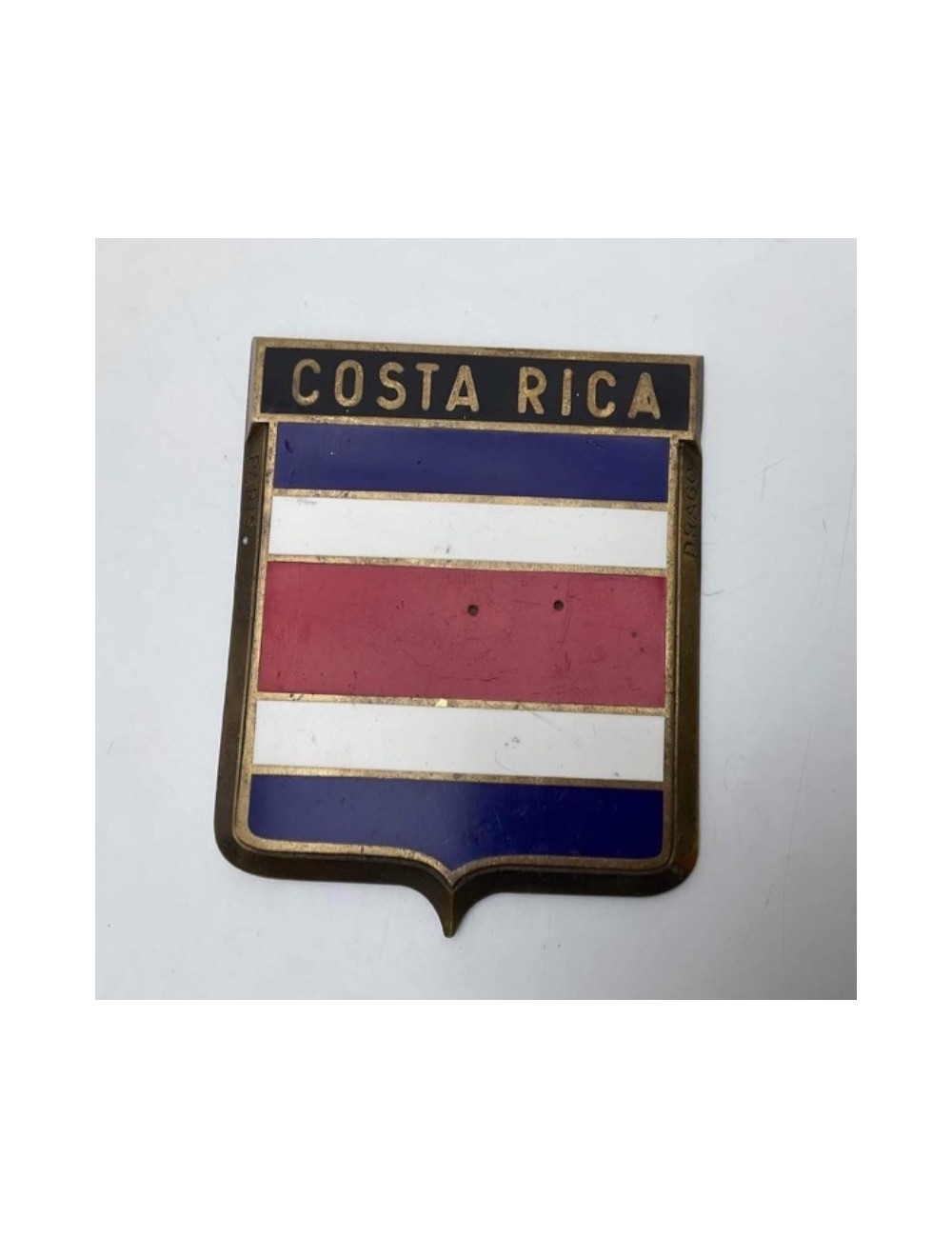 Placca Costa Rica. Dimensioni : 7 cm x 6 cm