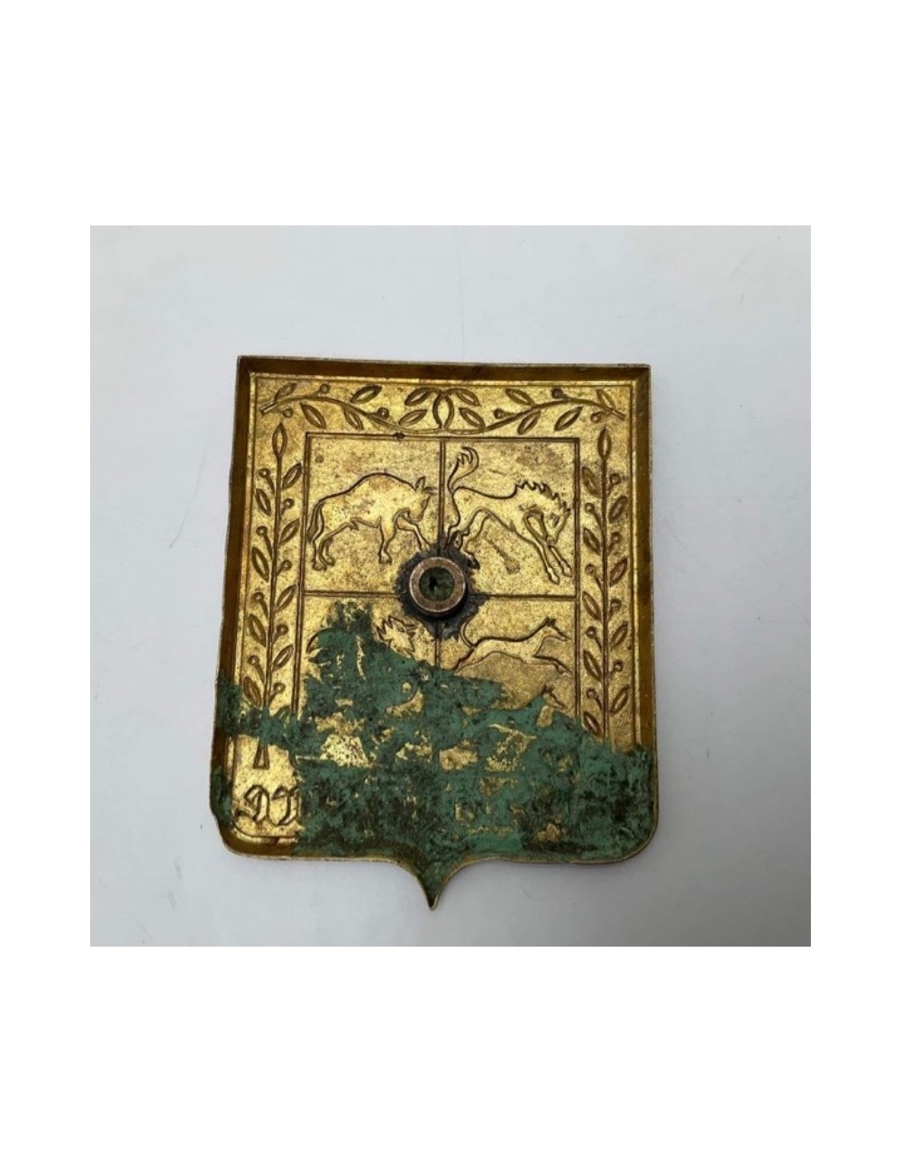 Placca Drago. Dimensioni : 7 cm x 6 cm