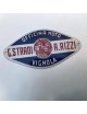 Targhetta concessionario G.Stradi- A.Rizzi. Dimensioni : 3 cm x 6 cm
