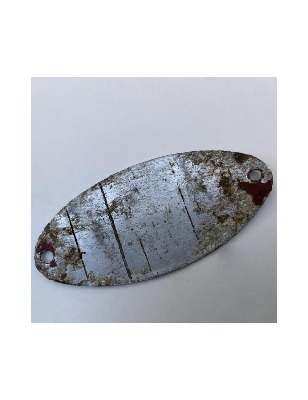 Targhetta concessionario A.Bertani & Figli. Dimensioni: 5,5 cm x 2,5