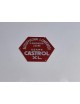 Targhetta concessionario Castrol. Dimensioni: 5 cm x 6 cm