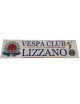 Striscione Vespa Club Lizzano. Dimensioni : 57,5 cm x 15 cm