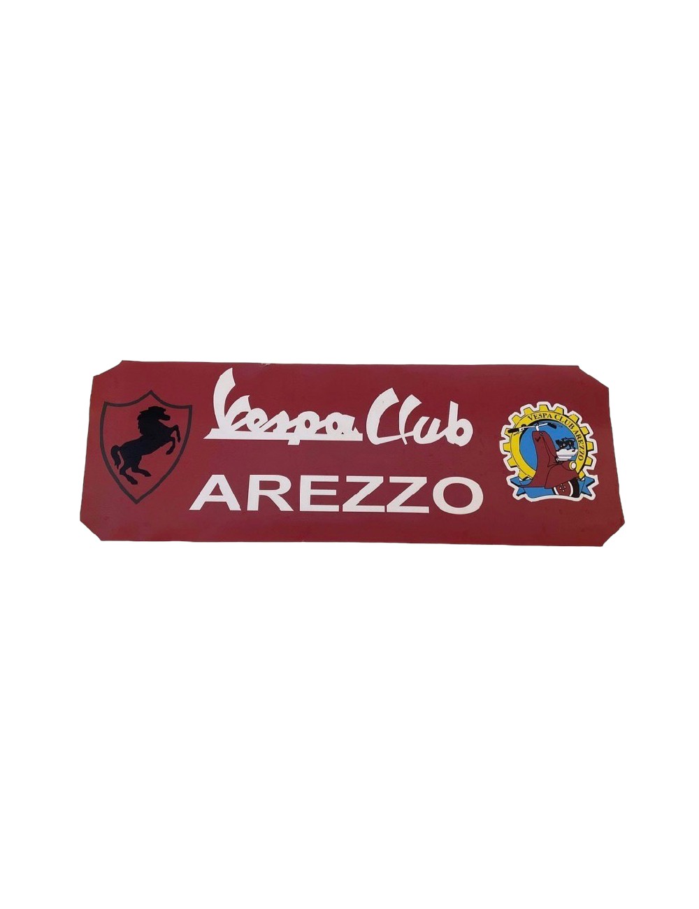 Fascia Vespa Club Arezzo. Dimensioni : 44 cm x 16 cm