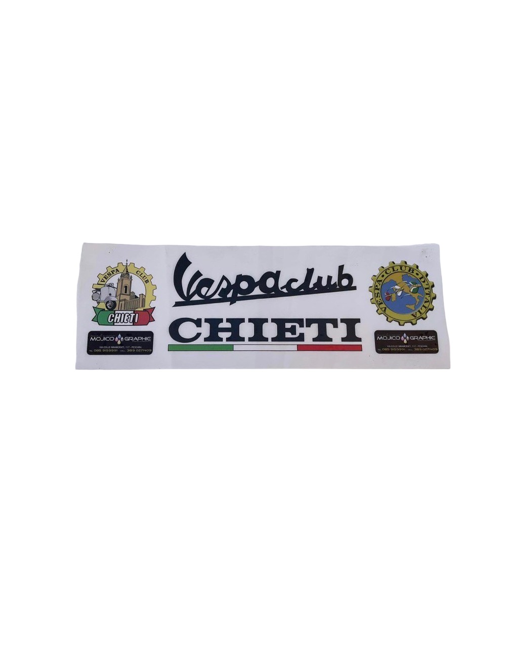 Striscione Vespa Club Chieti. Dimensioni : 46cm x 16 cm