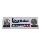 Striscione Vespa Club Chieti. Dimensioni : 46cm x 16 cm