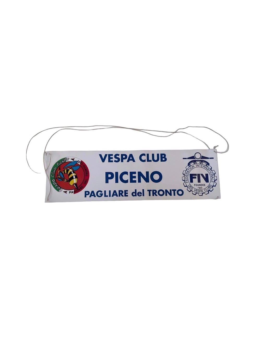 Fascia Vespa Club Piceno Pagliare del Tronto. Dimensioni : 50 x 14 cm