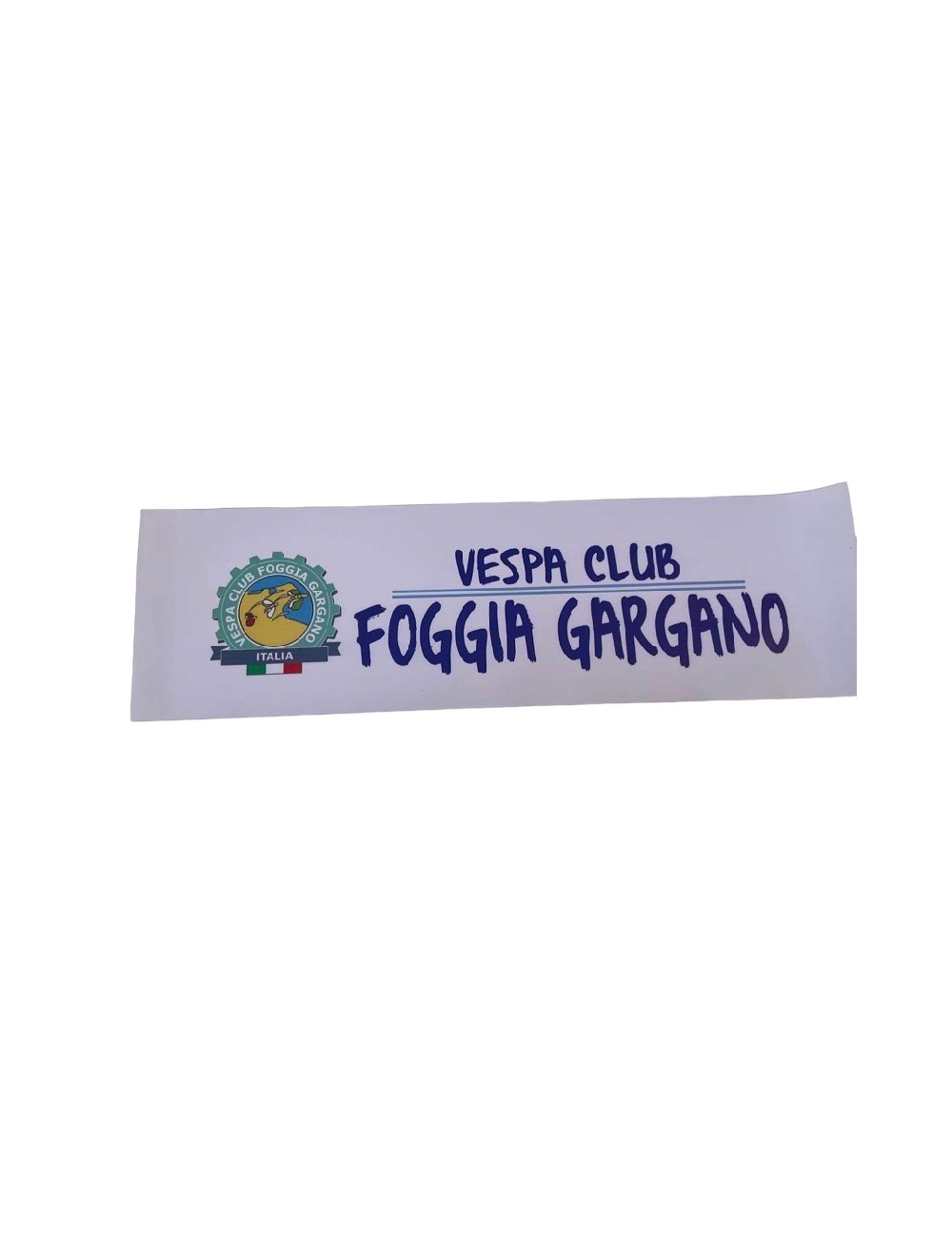 Fascia Vespa Club Foggia Gargano. Dimensioni : 50 cm x 15 cm