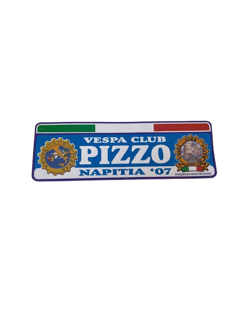 Fascia Vespa Club Pizzo. Dimensioni : 42 cm x 13 cm