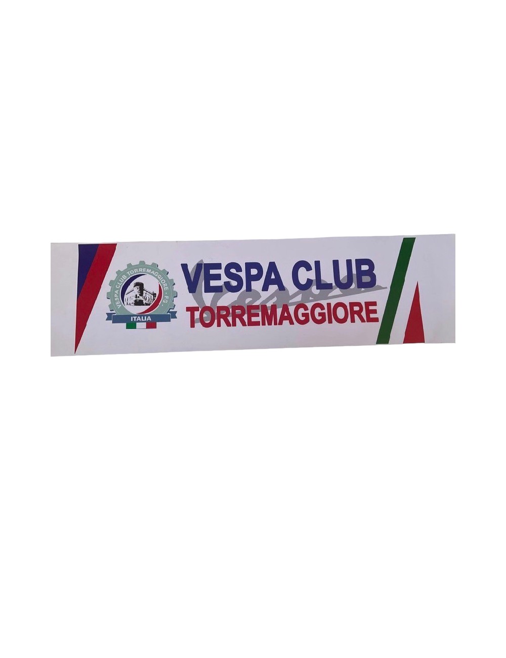 Striscione Vespa Club Torremaggiore. Dimensioni : 59 cm x 16 cm