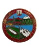 Placca Cortina d'Ampezzo. Dimensioni : 7 cm