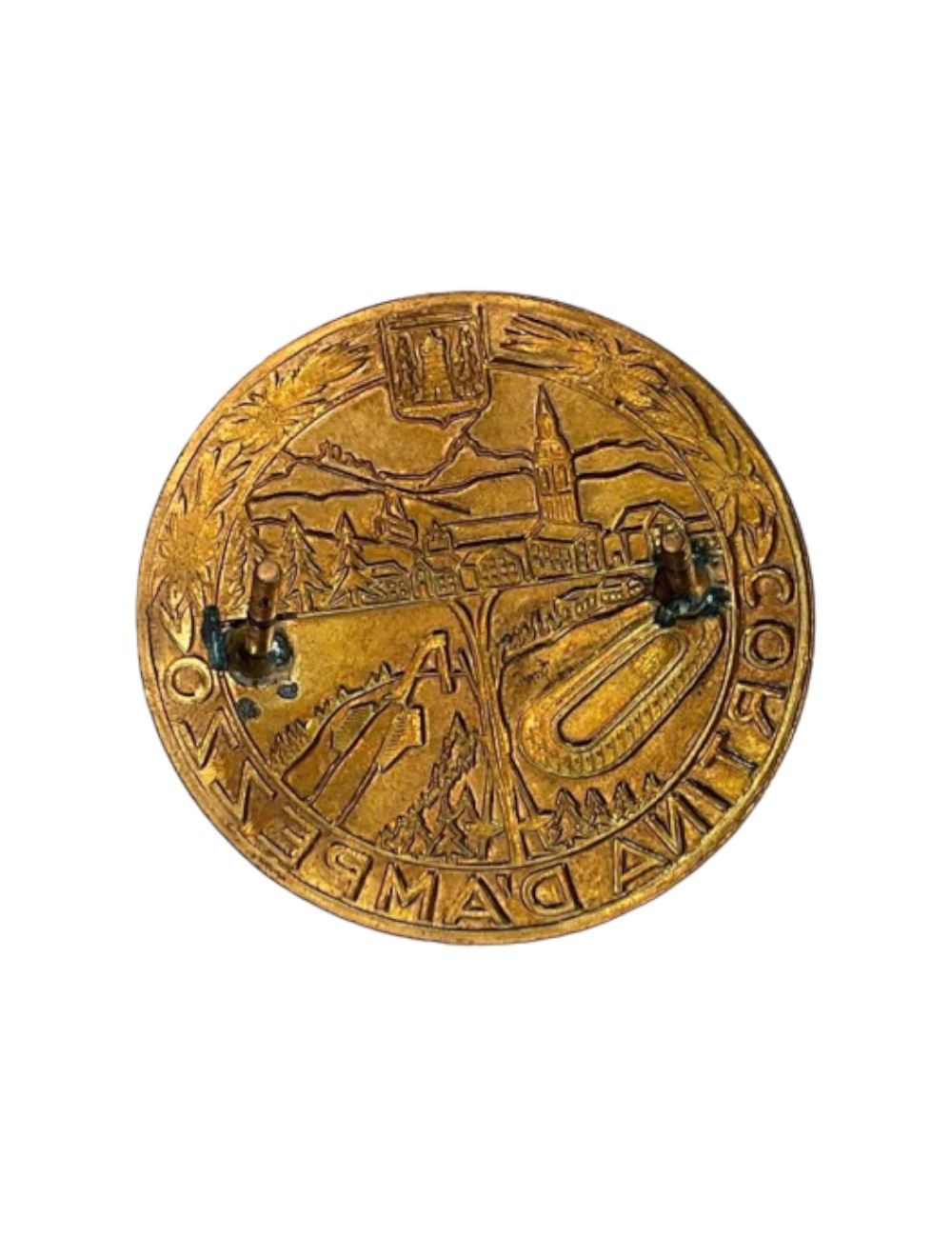 Placca Cortina d'Ampezzo. Dimensioni : 7 cm