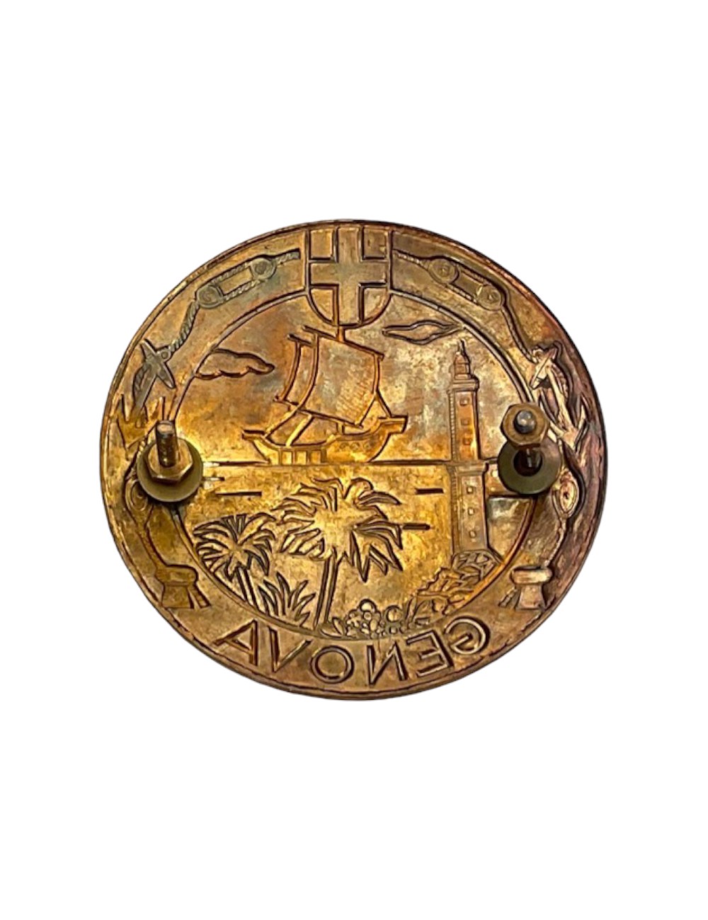 Placca Genova. Dimensioni : 7 cm