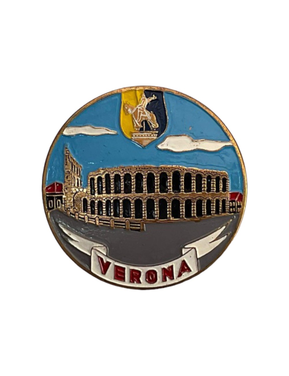 Placca Verona. Dimensioni: 7 cm