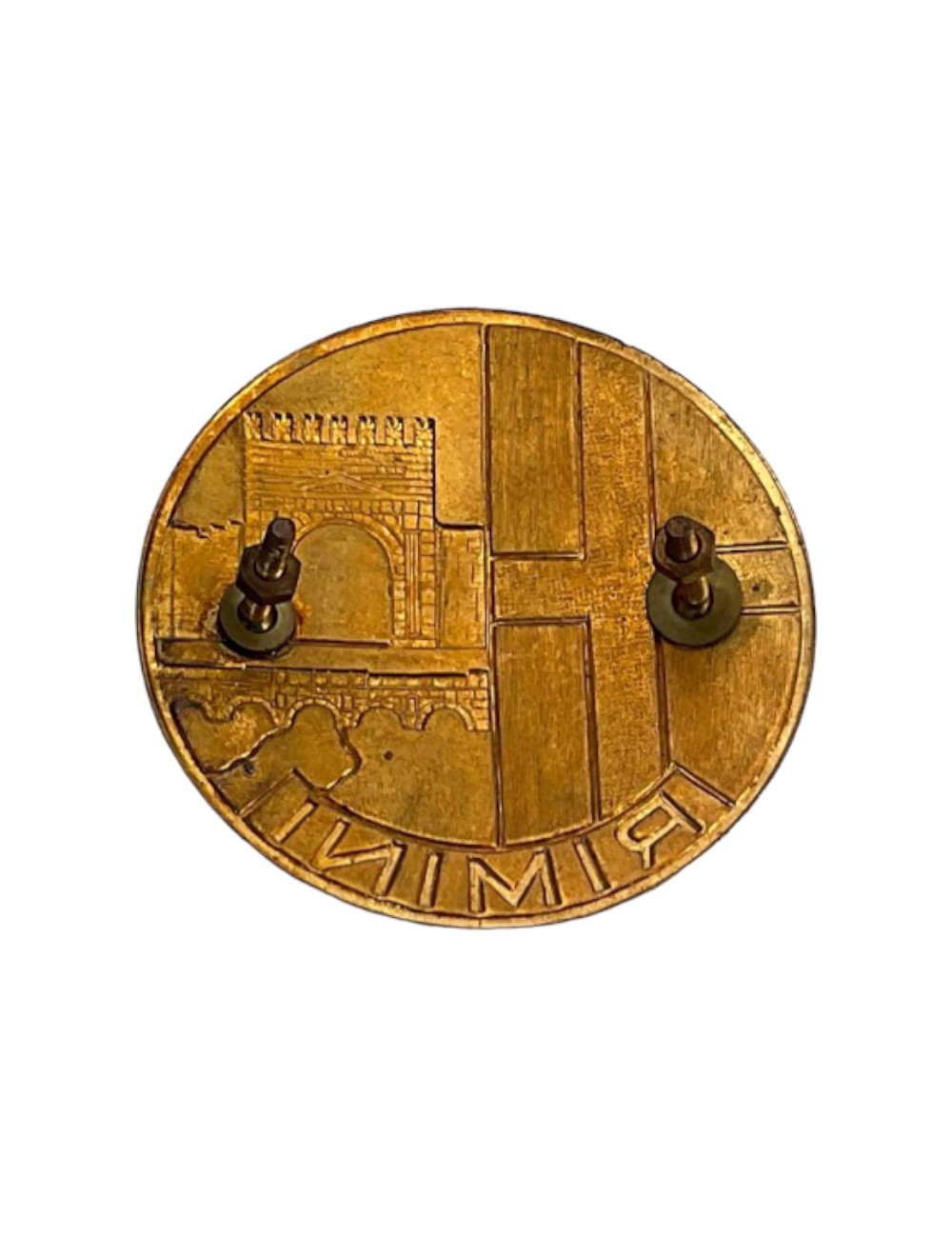 Placca Rimini. Dimensioni: 7 cm