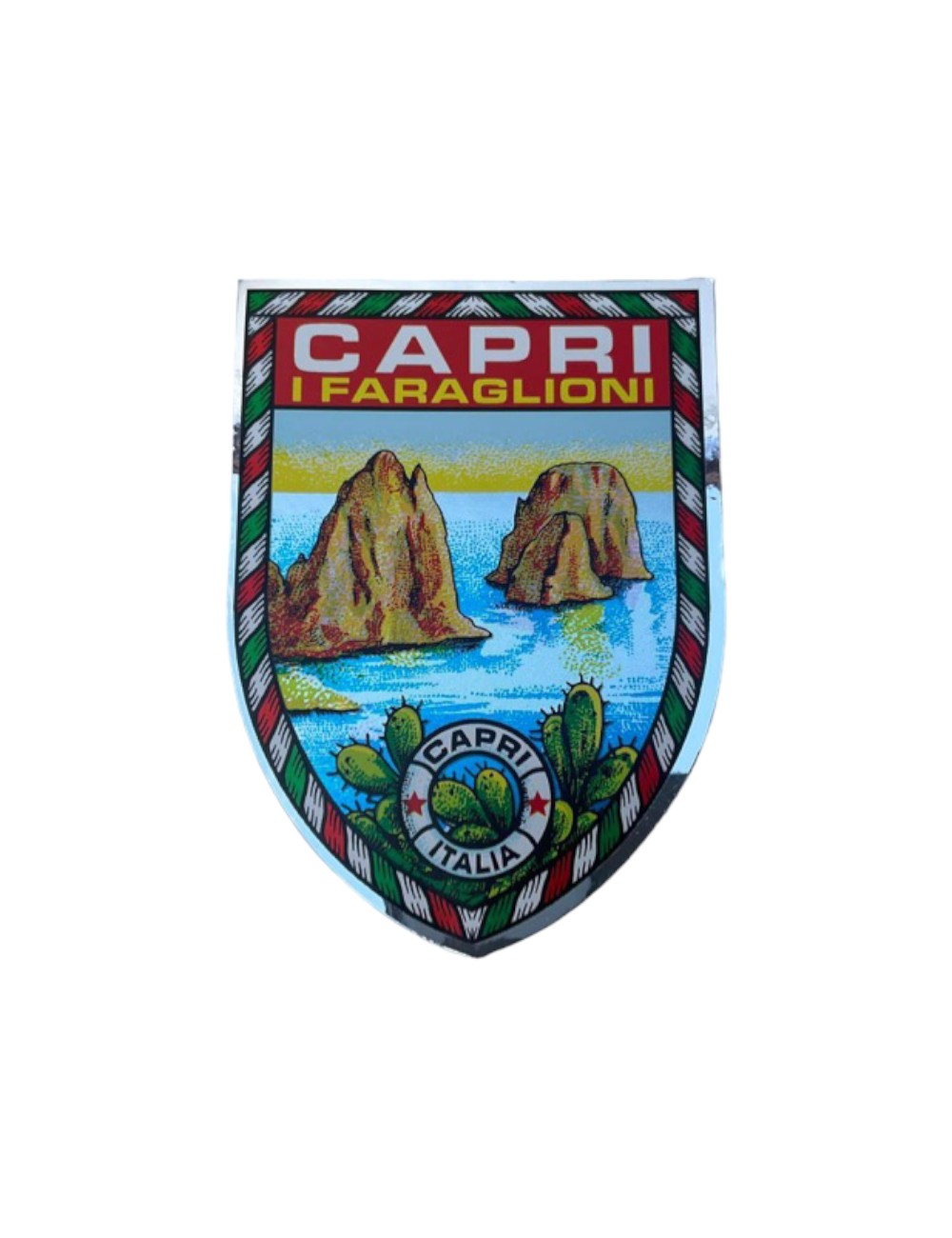 Adesivo d'epoca Capri - I Faraglioni