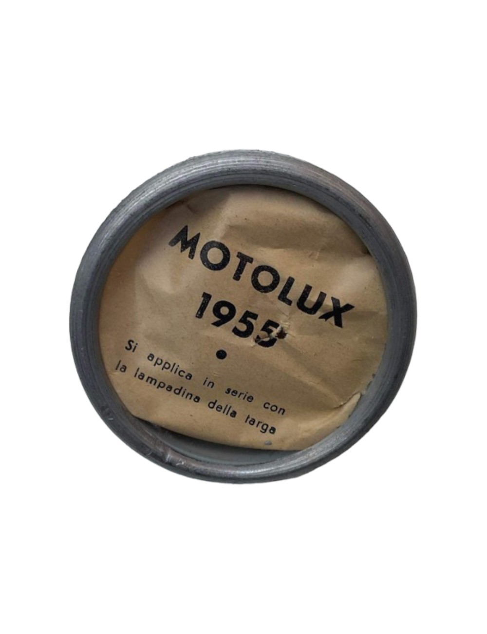 Portabollo luminoso MOTOLUX Vespa faro basso 1955