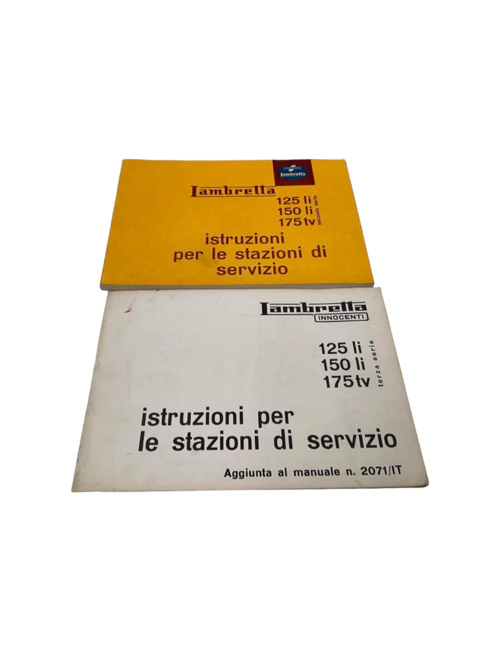 Manuale Uso e Manutenzione Lambretta 125 li, 50 li, 175 tv - Istruzioni per le stazioni di servizio