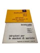 Manuale Uso e Manutenzione Lambretta 125 li, 50 li, 175 tv - Istruzioni per le stazioni di servizio