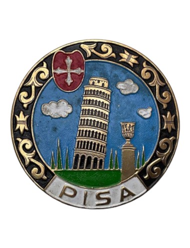 Placca smaltata Pisa