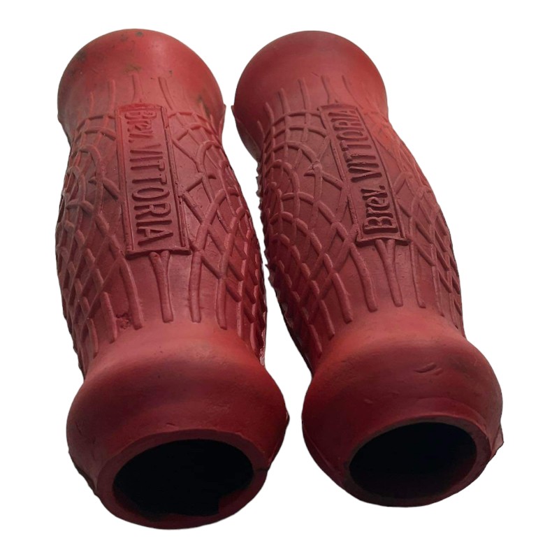 Manopole Brevetto Vittoria rosse per Vespa - Accessori di Qualità
