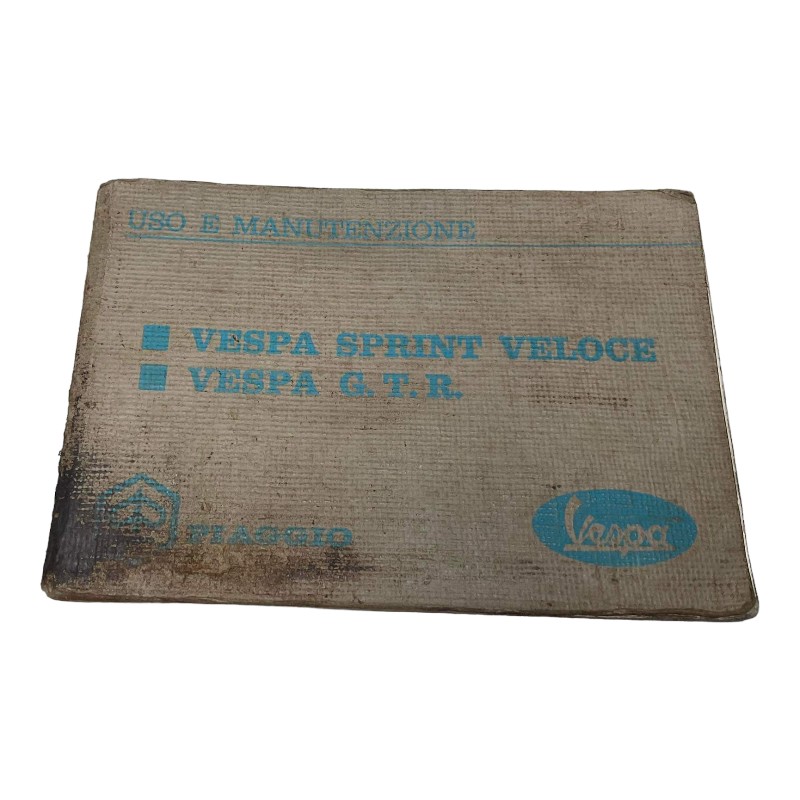 Vespa Sprint - G.T.R. User and Maintenance Manual