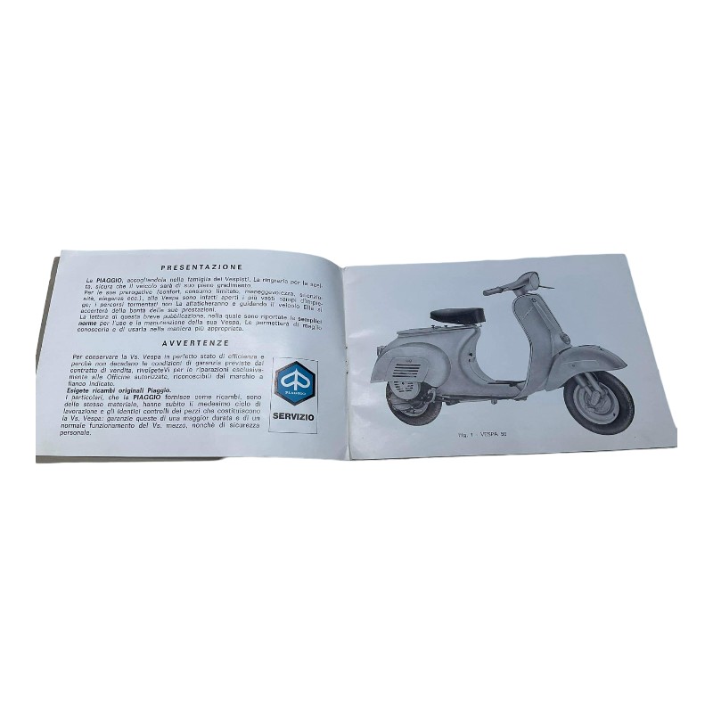 Manuale Uso e Manutenzione Vespa 50 - 50 special - Pontedera, Ufficio Tecnico Serie | Acquista Ora