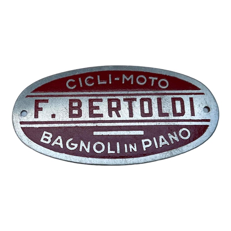 Vintage dealership plaque F. Bertoldi