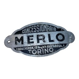 Vintage Plaque Merlo...